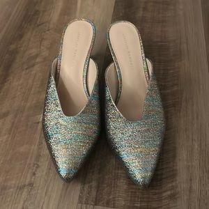 Loeffler Randall Juno Kitten Heel Mule Shoes